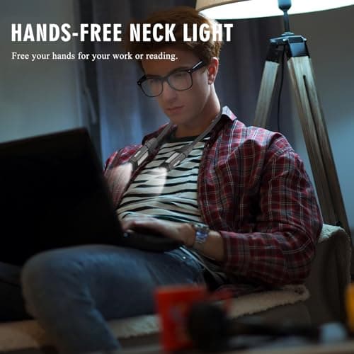 AGLOO Detachable Neck Light - Rechargeable 400LM LED Reading Lamp
