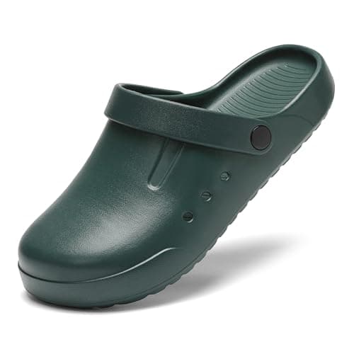 Nicely Cushioned Mens & Womens Garden Slippers for Outdoor Beach Lightweight Breathable Slip-On Comfort