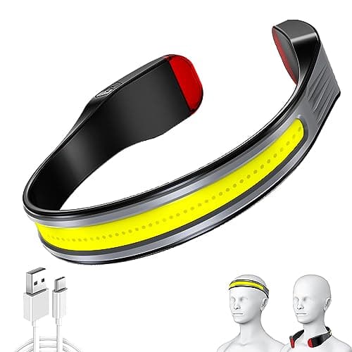 LED Rechargeable Headlamp for Camping, Running & Hiking, Waterproof & Super Bright