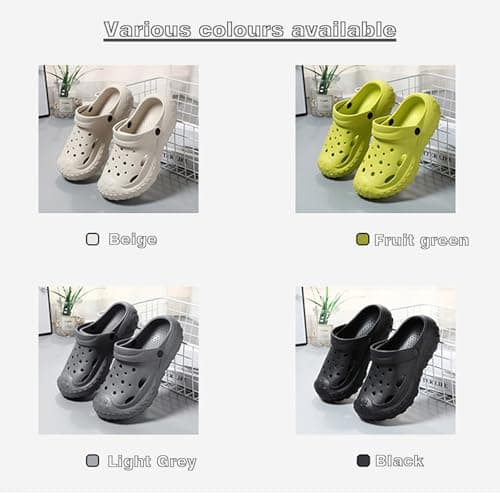Sunporx Unisex Garden Clogs - Comfort, Breathable, Anti-Slip Summer Sandals