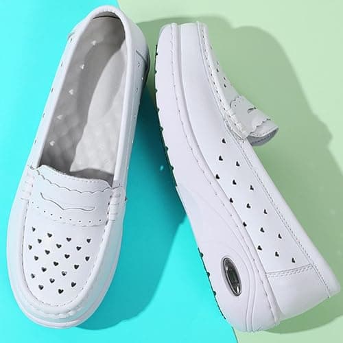 WCXTY Orthopedic Nursing Shoes for Women: Arch Support, Comfortable & Slip-Resistant, Breathable Work Shoes