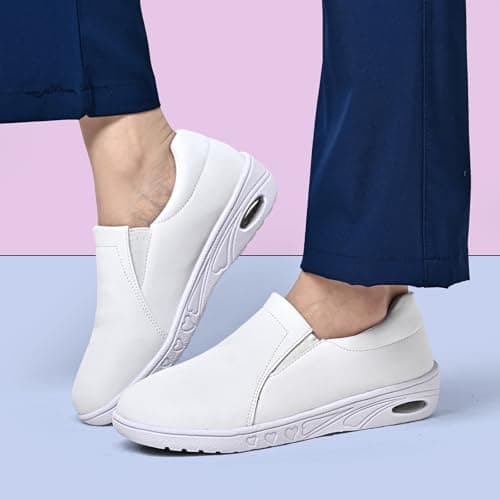 Medasain Women's Slip-On Nurse Shoes for All-Day Comfort and Lightweight Design