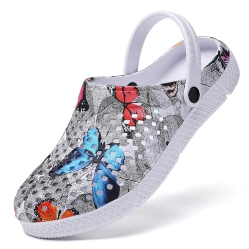 Eliogn Women's Garden Clogs Shoes Anti-Slip Beach Sandals