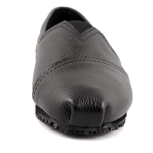Laforst Froggee Women's Leather Nonslip Slip-On Flat for Servers & Nurses+Free Socks