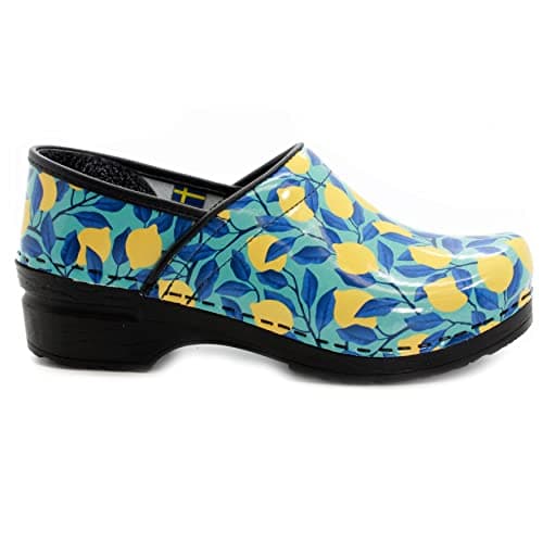 KLÄGN Women's Professional Printed Leather Clogs - Stylish Comfort
