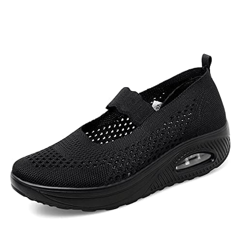 Touchmosees Women's Diabetic-Friendly Air Cushion Walker Sneaker