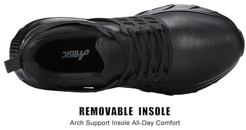 ARISIC Men's Slip Resistant Waterproof Work Shoes for Kitchen Chef Comfort