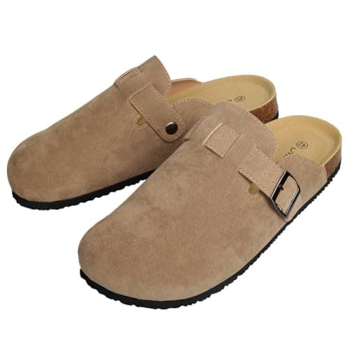 WINSEAD Unisex Potato Shoes Clog Suede Cork Footbed