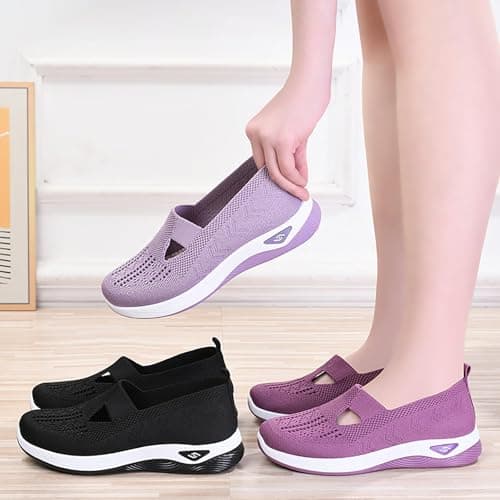 2024 Bawcud Women's Soft Sole Breathable Mesh Walking Shoes