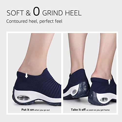 Women's Non-Slip Walking Shoes for Plantar Fasciitis Comfort and Arch Support
