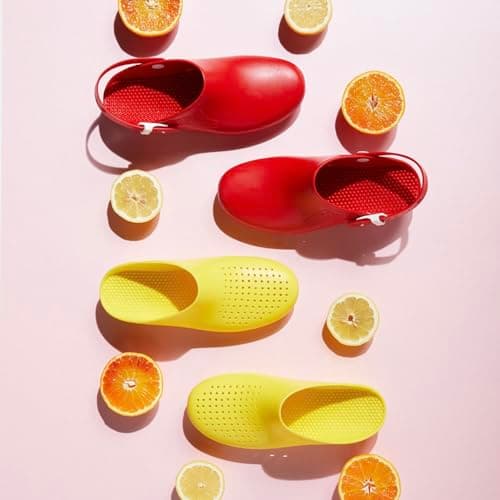 CALZURO Classic Unisex Nursing Clogs - Non-Slip Kitchen Shoes - Autoclavable Rubber Design