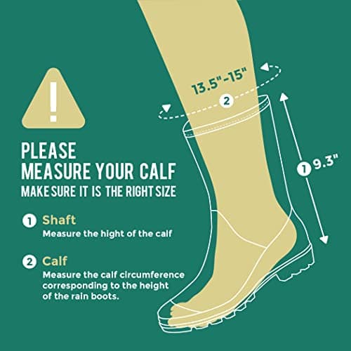 PlanOne Mid-Calf Waterproof Rain Boots for Women Outdoor Comfort.style