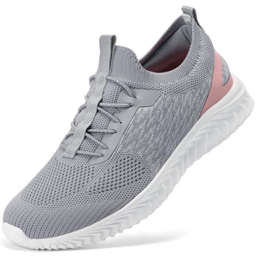 STQ Women's Memory Foam Arch Support Walking Shoes Lightweight and Comfortable