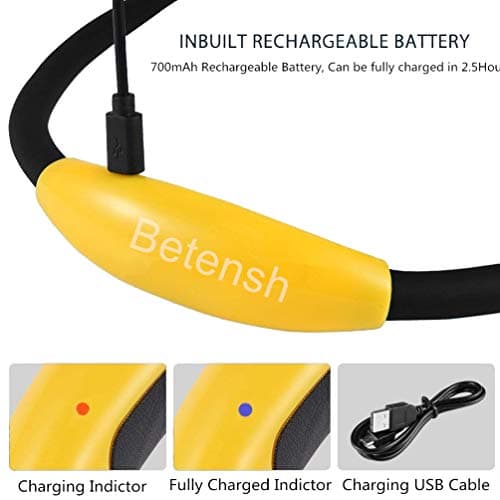 Rechargeable 4 LED Book Light, Bright Neck Hug Light for Reading in Bed