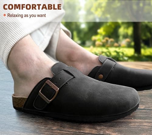 BULLIANT Comfort Clogs for Men & Women | Cushioned Cork Footbed | Nurses & Workewear