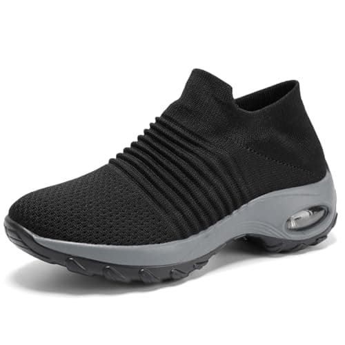 Non-Slip Arch Support Walking Shoes for Women | breathable Mesh Tennis Sneakers