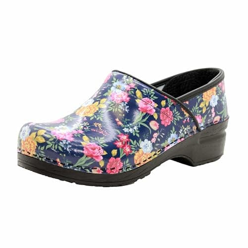 BJORK Swedish Comfort Women's Printed Leather Clogs