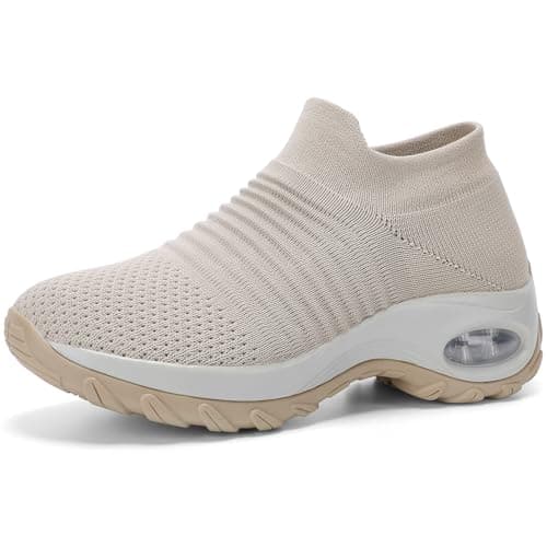 Non-Slip Arch Support Walking Shoes for Women | breathable Mesh Tennis Sneakers
