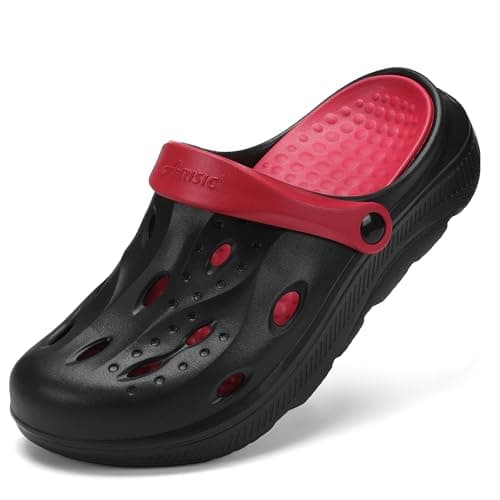 Womens Mens Arch Support Clogs with Removable Insoles Non-Slip Beach Slippers