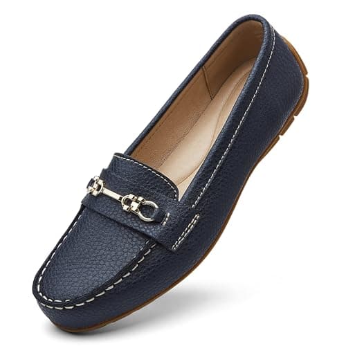 KORDAL Women's Lightweight & Comfortable Leather Loafers for Casual & Business