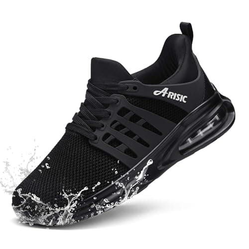 ARISIC Men's Slip Resistant Waterproof Work Shoes for Kitchen Chef Comfort