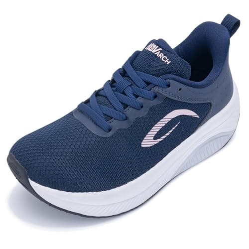 Women's Wide Toe Box Arch Support Walking Shoes for Plantar Fasciitis