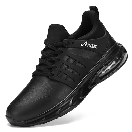 ARISIC Men's Slip Resistant Waterproof Work Shoes for Kitchen Chef Comfort