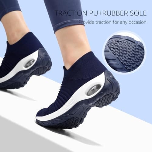 Women's Non-Slip Walking Shoes for Plantar Fasciitis Comfort and Arch Support