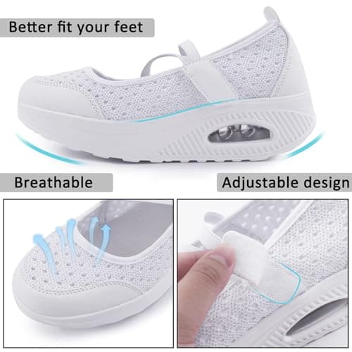Comfortable Women's Nurse Shoes for Arthritis, Diabetes and Heel Pain