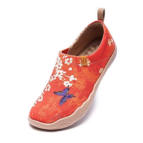 UIN Women's Art Travel Slip-On Flats Lightweight & Breathable