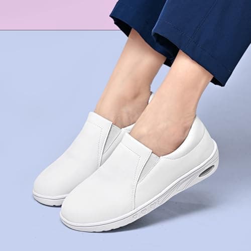 Medasain Women's Slip-On Nurse Shoes for All-Day Comfort and Lightweight Design