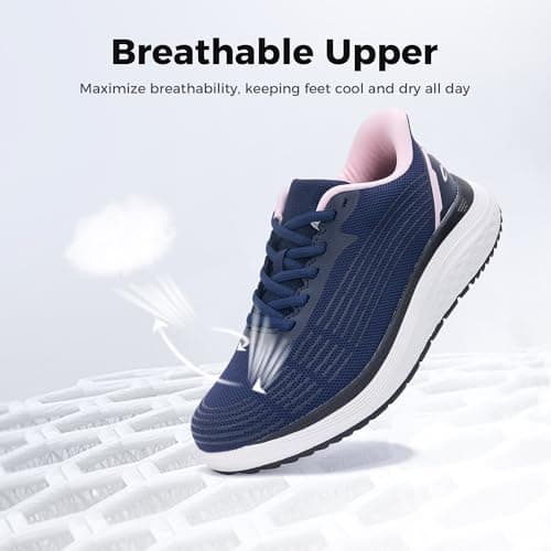 Goobon Womens Arch Support Walking Shoes for Plantar Fasciitis