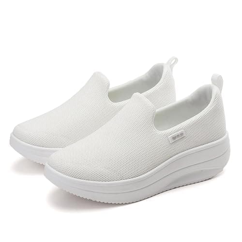 Roltte Women's Slip-On Nurse Shoes, Slip Resistant & Comfortable for Work