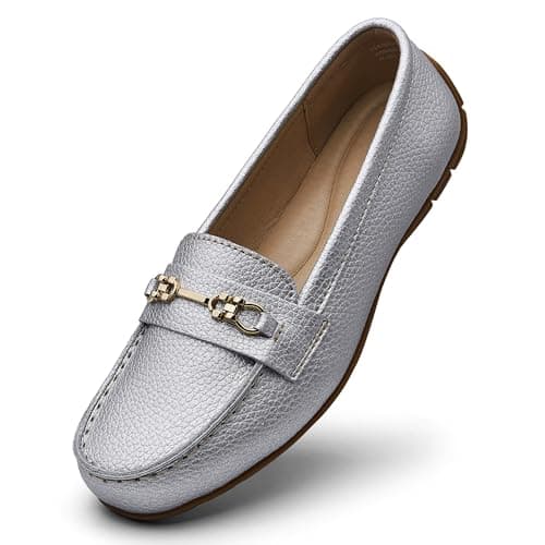KORDAL Women's Lightweight & Comfortable Leather Loafers for Casual & Business