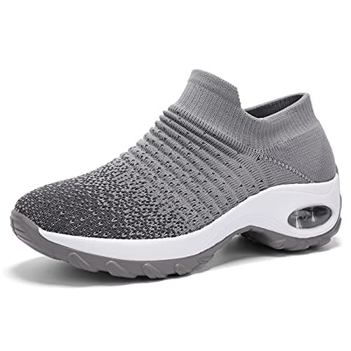 Non-Slip Arch Support Walking Shoes for Women | breathable Mesh Tennis Sneakers