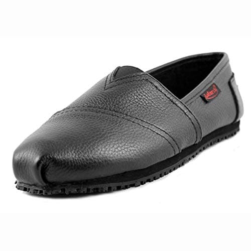 Laforst Froggee Women's Leather Nonslip Slip-On Flat for Servers & Nurses+Free Socks
