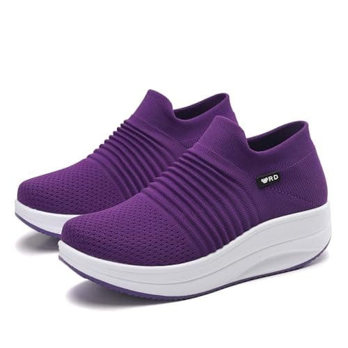 Roltte Women's Slip-On Nurse Shoes, Slip Resistant & Comfortable for Work