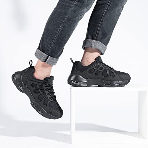 LARNMERN Non-Slip Work Shoes for Men | Slip Resistant Casual Sneakers