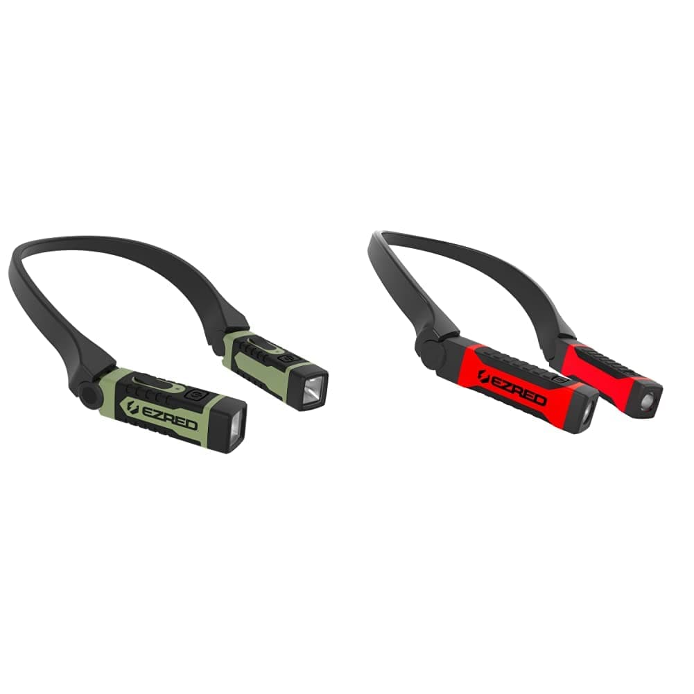EZRED Anywear Rechargeable Neck Light for Hands-Free Lighting, Soft Green
NK10 Anywear Neck Light for Hands-Free Lighting, Red and Black