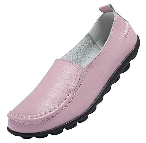 ANYUETE Women's Comfortable Leather Flat Loafers