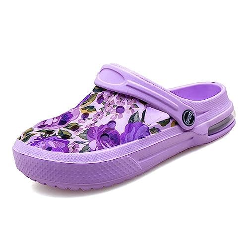 Eliogn Women's Garden Clogs Shoes Anti-Slip Beach Sandals