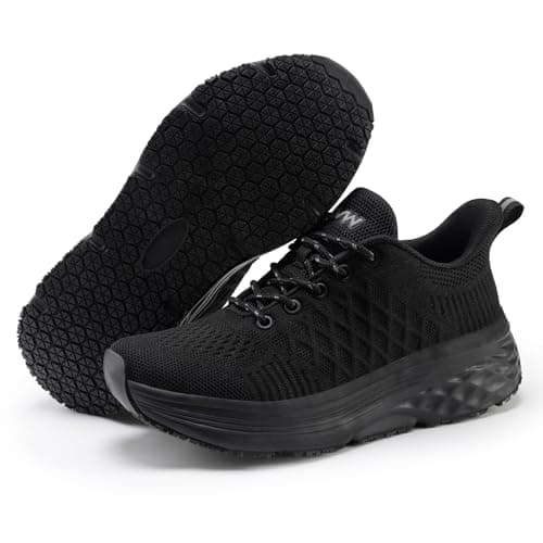 Womens Non Slip Water Resistant Walking Shoes for Chef Kitchen Food Service
