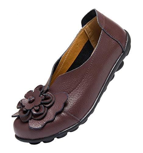 ANYUETE Women's Comfortable Slip-On Loafers for Walking and Office Use