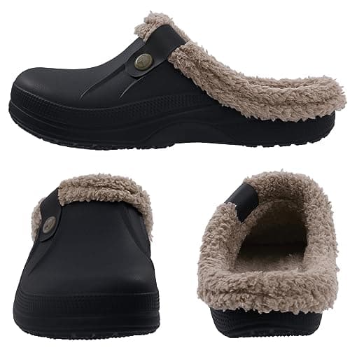 Classic Waterproof Fur Lined Winter Slippers for Men and Women