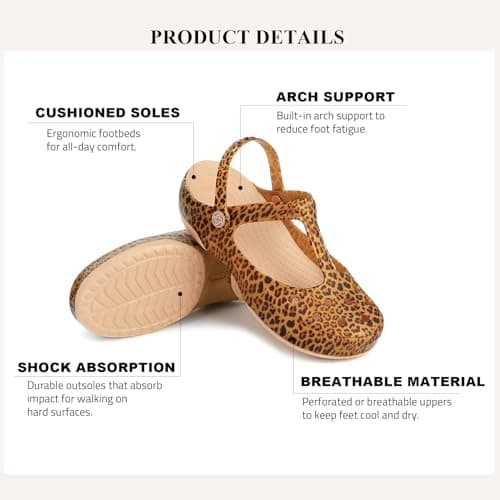 KELMALL Women's Classic Slip-On Platform Garden Mules & Clogs Non-Slip Comfort Lightweight