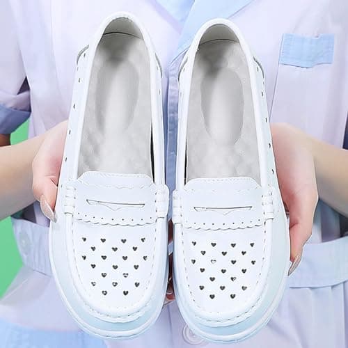 WCXTY Orthopedic Nursing Shoes for Women: Arch Support, Comfortable & Slip-Resistant, Breathable Work Shoes