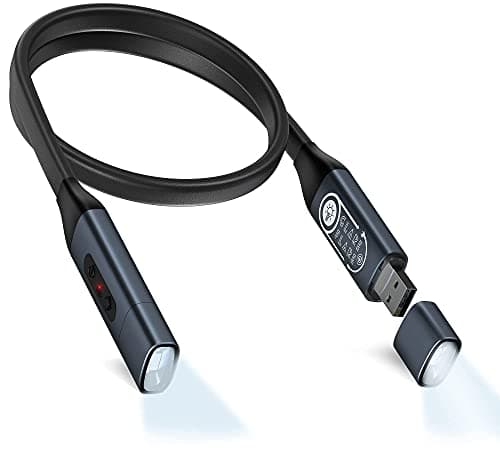 Rechargeable LED Neck Light - 3 Colors Dimmable for Reading, Knitting & More