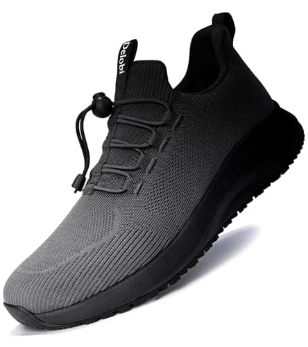 Non-Slip Shoes for Men: Waterproof Work Shoes for Kitchen & Restaurant Black