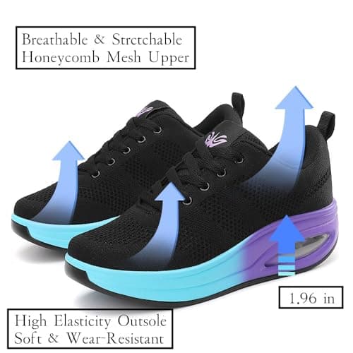 Comfortable Lightweight Slip Resistant Walking Shoes for Women Nurses