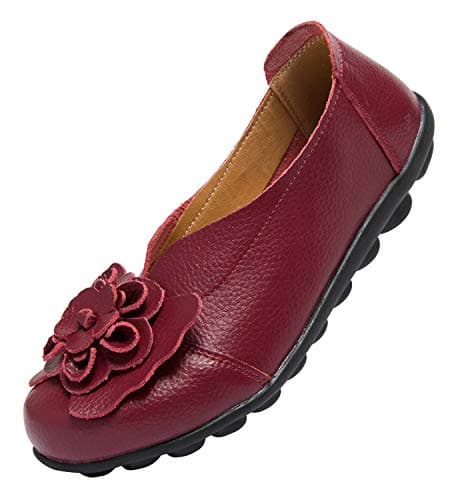 ANYUETE Women's Comfortable Slip-On Loafers for Walking and Office Use